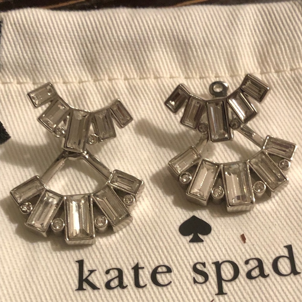 Authentic Kate Spade 4 way jacket earrings.